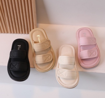 Two PU Strap Slider Sandal Slipper For Kid