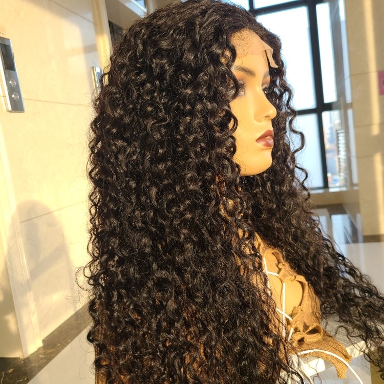 9A 4*4 Closure Lace Wig Wholesale Price Good Quality 100% Human Brazilian Hair with Closure Remy Hair 40 Inch Wig Natural Soft