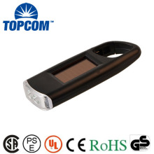 Personalized Light Solar Power Key Chain Flashlight With 2 LED