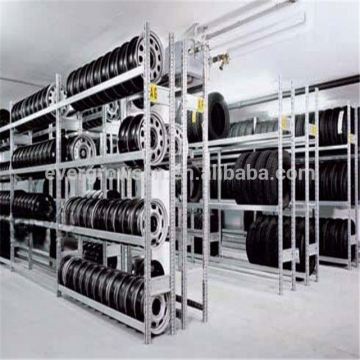 Folding Stackable Heavy Duty Sheet Metal Tire Rack For Warehouse