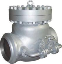 Cast check valve with bypass valve