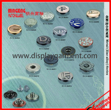 classic jean jacket metal buttons,metal jeans button