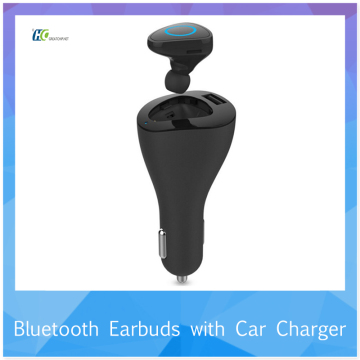 Bluetooth Earbuds Car Charger V4.0 Bluetooth Headphones with USB Car Charger Charger Adapter with Mini Wireless Headset