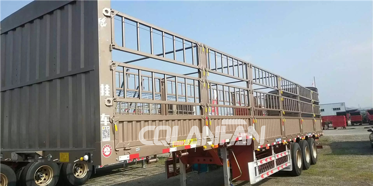 China fence cargo livestock semitrailer for sale