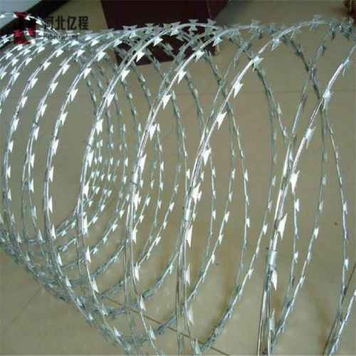 galvanized concertina razor barbed wire