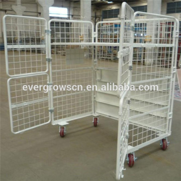 Galvanized Metal Wire Open Front Roll Containers