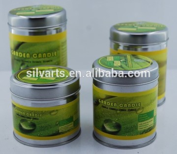 spring bucker and barrel colored candle