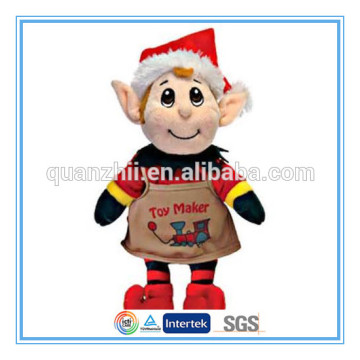 Cute stuffed plush Christmas elf toy