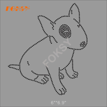Pretty Cute Dog Rhinestone Transfers Motif