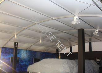 UV Resistant Fabric Car Exhibition Arc Tent 12m With Glass