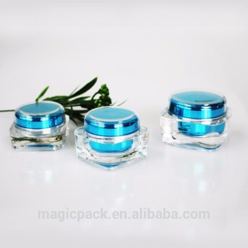 30 ml cosmetic plastic square jar container