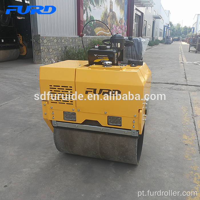 Rolo compactador vibratório de tambor duplo para venda Fyl-855