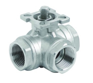 3 Way Thread Ball Valve