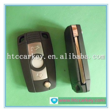 auto key for BMW 3 button remote flip key shell