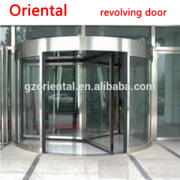 3 leafs rotating automatic stainless steel revolving doors