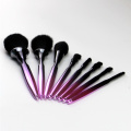 8pcs plastic customized color makeup brush sets