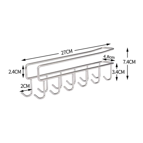 Wholesale Display Rack Under Cabinet Mug Hanger Rack