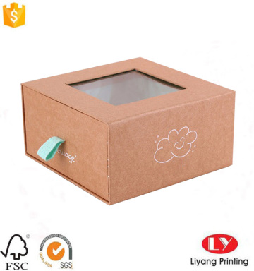 Brown Kraft Paper Drawer Box With Printing