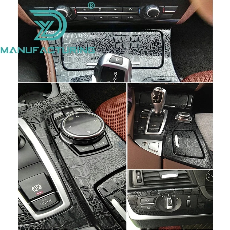 Motorcycle Sticker Accessories Waterproof Black Car Wrapping Film Stretchable Snake Skin Vinyl Wrap Film