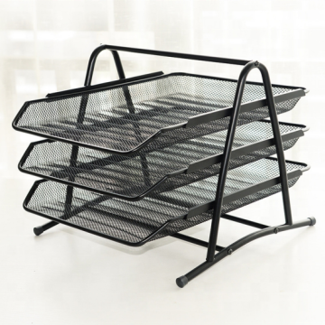 Office file tray wire basket storage file holder