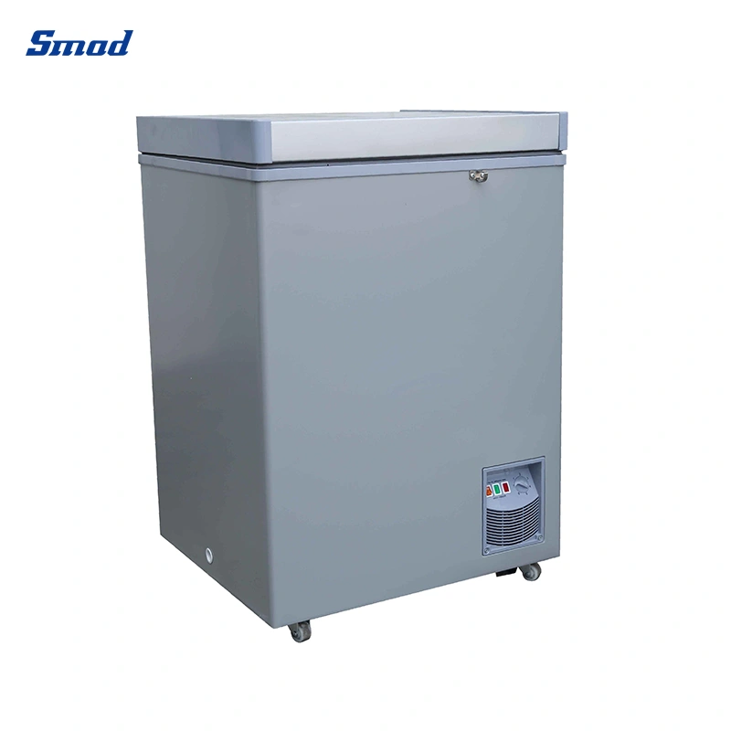 Smad 116L Mini Grey Gray Color Home Commercial Frozen Food Chest Freezer
