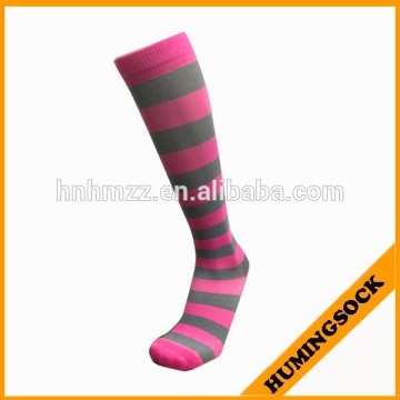 Stripe Knee High Compression Sport Sock