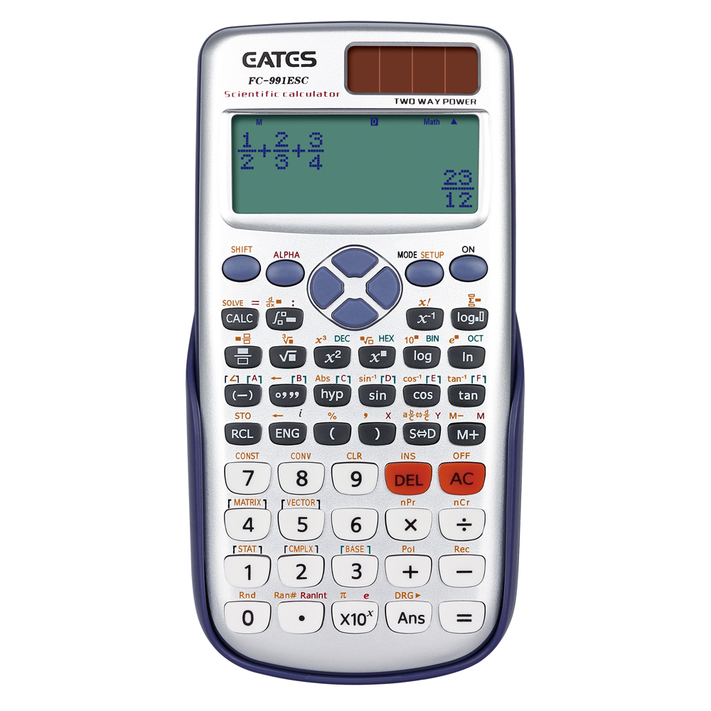 Scientific Calculator FX-991ES Plus 417 Functions 12-Digital School Student Use Calculator