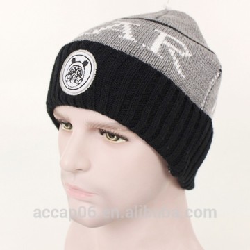acrylic beanie hat/custom jacquard beanie/custom beanie