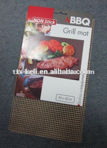 Non-stick Reusable BBQ Grill Mesh Sheet PTFE Coated Mesh Sheet