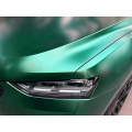 الساتان المعدنية الظلام الأخضر سيارة الفينيل التفاف