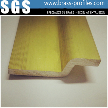 Golden Yellow Shinning Hardware Brass Alloy Section