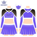 Dandy Sports Custom billige Jubeluniformen sexy schwarze Cheerleading Uniform