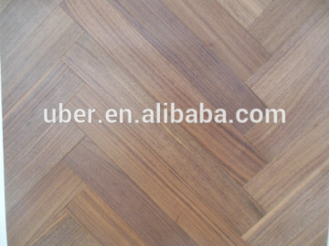Floor parket with prefinished walnut Chevron floor/import China products/hardwood flooring