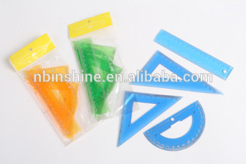 school plastic geometric ruler set