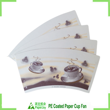 Coffee Paper Cup Fans Coated PE Cupstock Paper