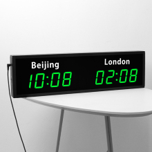CHEETIE CP34 DIY 2 Clocks Different Time Zone Wholesale Multi Time Zone Clock