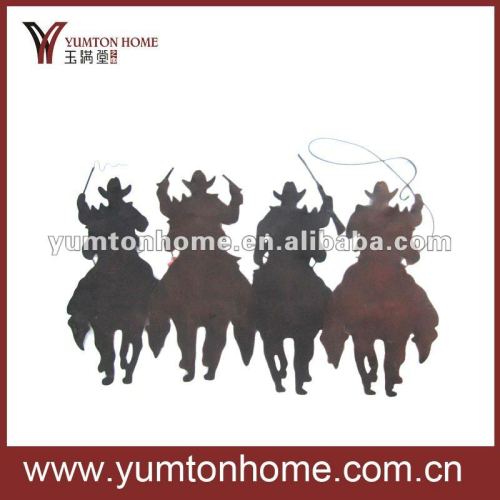 Metal wall art cowboy decor wall art