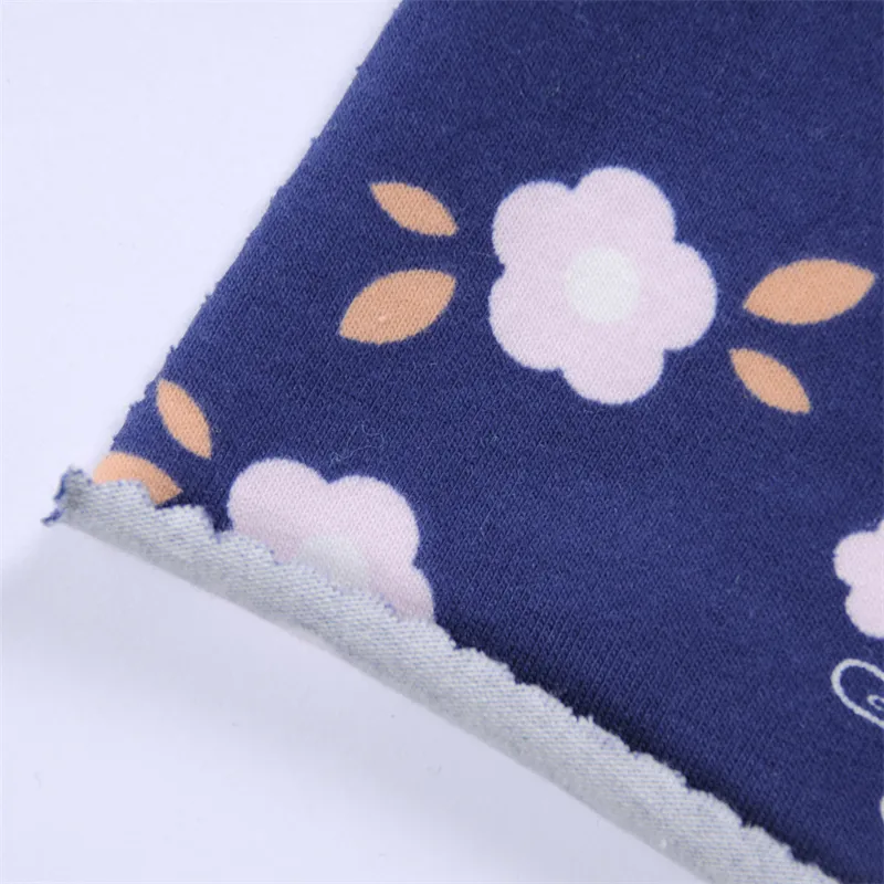 ผ้าคอตตอนคอมผสมสแปนเด็กซ์ ผ้าพิมพ์ลายดิจิตอล Siro Jersey ขนาดกะทัดรัด