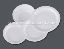 Round Shape Disposable Paper Plate Party Dishes Dinnerware Tableware