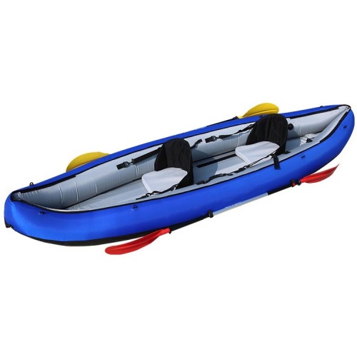 प्लास्टिक डबल Inflatable कैनो Kayak 3 व्यक्ति Kayak