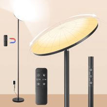 3000LM Super Bright Standing Lamp: 2700K to 6500K Stepless Dimming with Remote & Touch Control, 69\" Tall Modern Torchiere Sky Lamp