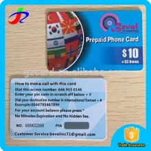 Art Paper Prepaid Phone Cards Scratch PIN Cards Printing Factory