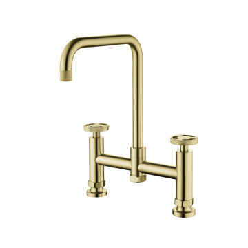 Hot Sale Brass Two Handle Gunmetal Kitchen Faucet