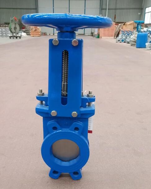 ductile iron knife gate valve/Soft Seal Resilient Seat Ductile Iron PN10 Knife Gate Valve with Hand Wheel