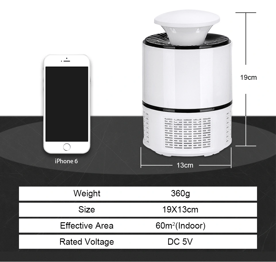 USB Electronic Flying Insect Pest Repeller Control Mosquito Killer Lamp