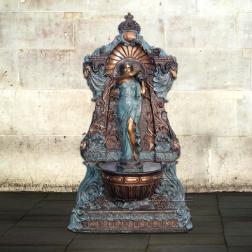 Professional Bronze Foundry brass wall fountain