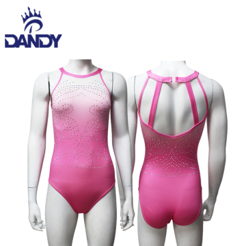 Ombre short sleeves training Leotard