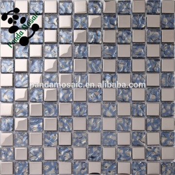 New design metallic glass mosaic tile crystal glass mosaic tile for wholesales