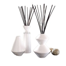 White Ceramic Reed Diffuser Bottles - Aromatic Home Decor