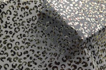 100% Polyester Leopard Pattern Mesh Fabric